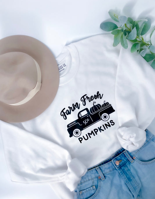 Farm fresh pumpkins crewneck